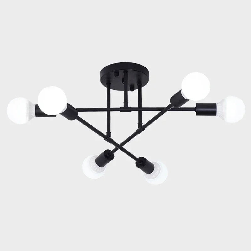 BEIOUGONGJIANG Stylish Iron Chandeliers