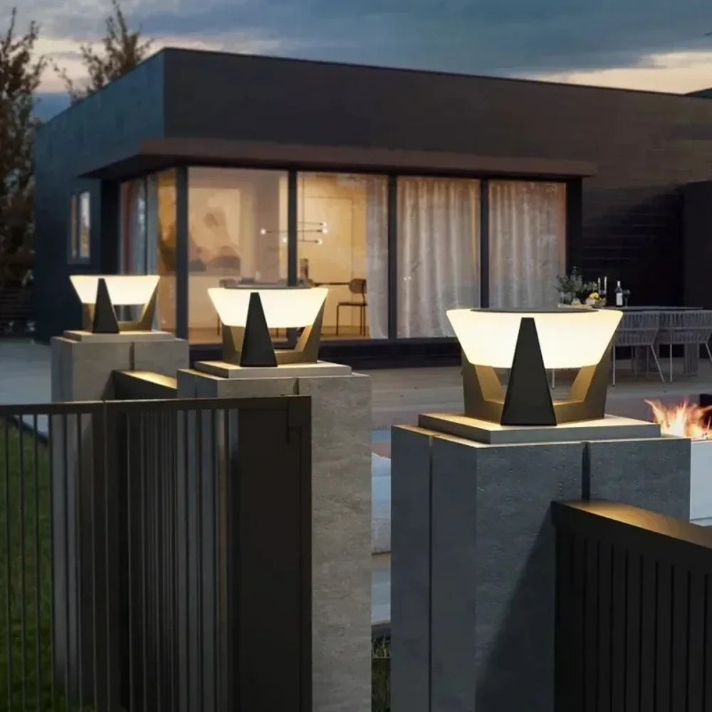 Sleek Solar-Powered Emergency Light