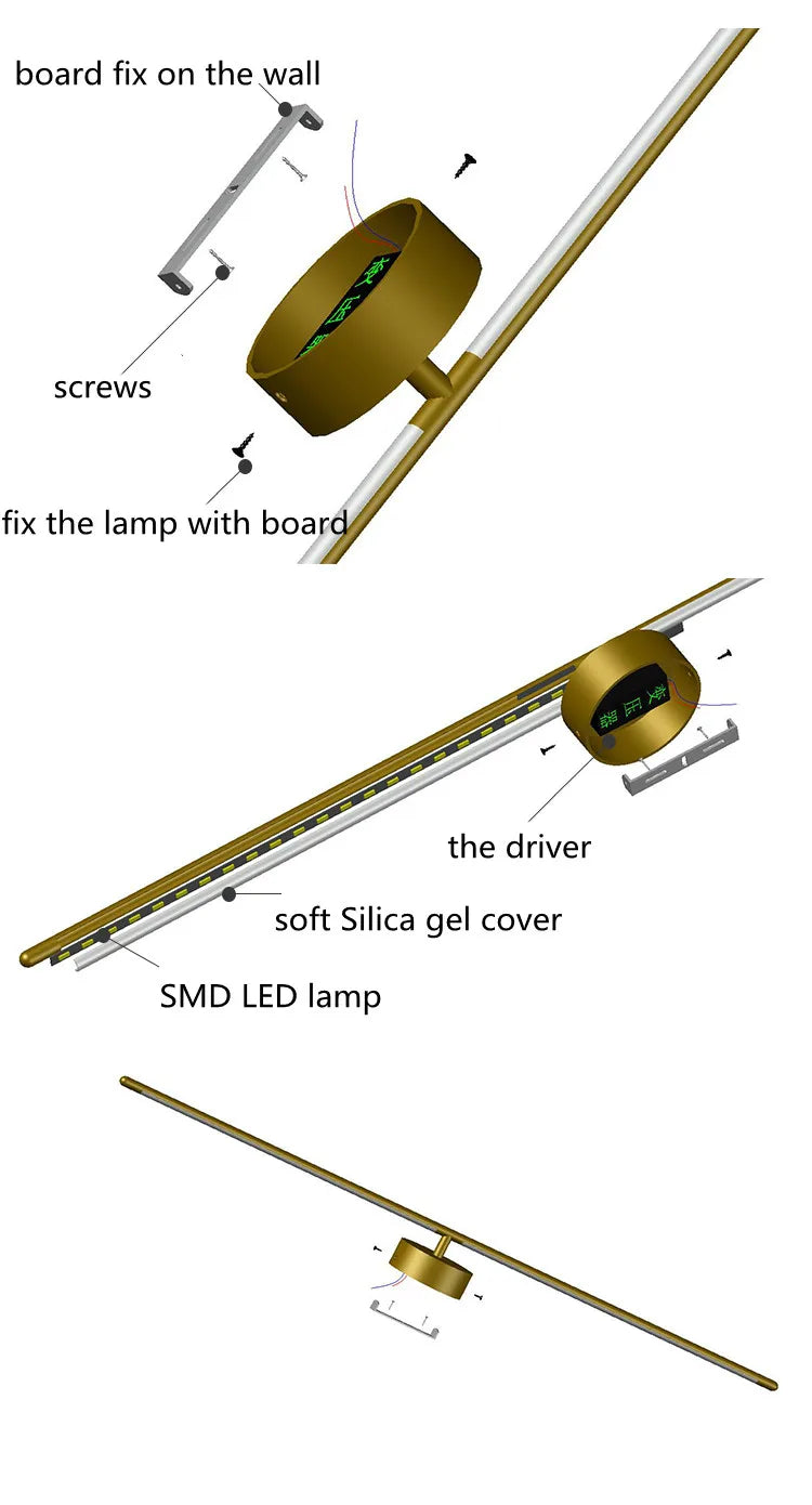 Modern LED Strip Wall Lamp – Minimalist & Elegant Design