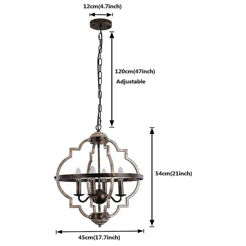 Eoodis Rustic Farmhouse Chandelier