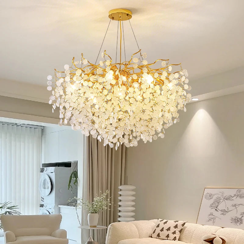 NORMICHY™ Gold Crystal Chandelier