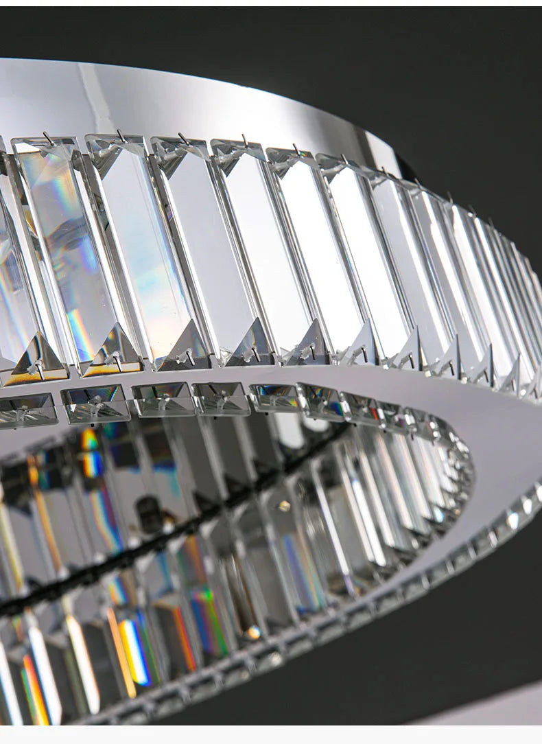 BleakNight™ Modern Crystal Circle Chandelier