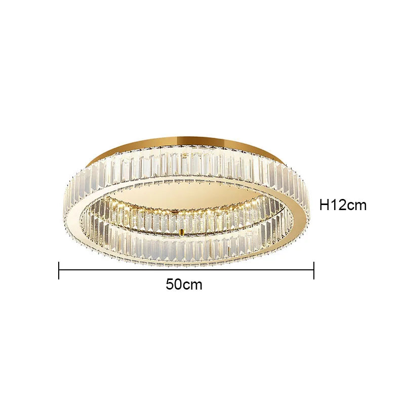 BleakNight™ Modern Crystal Circle Chandelier