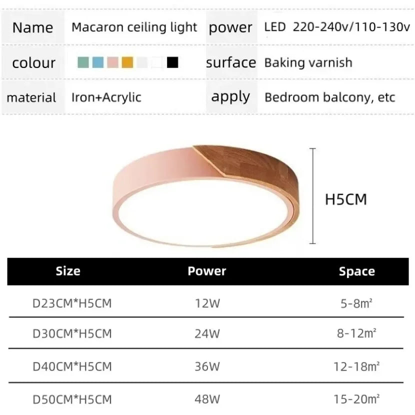 OTELEI MacaGlow™ Nordic LED Ceiling Light
