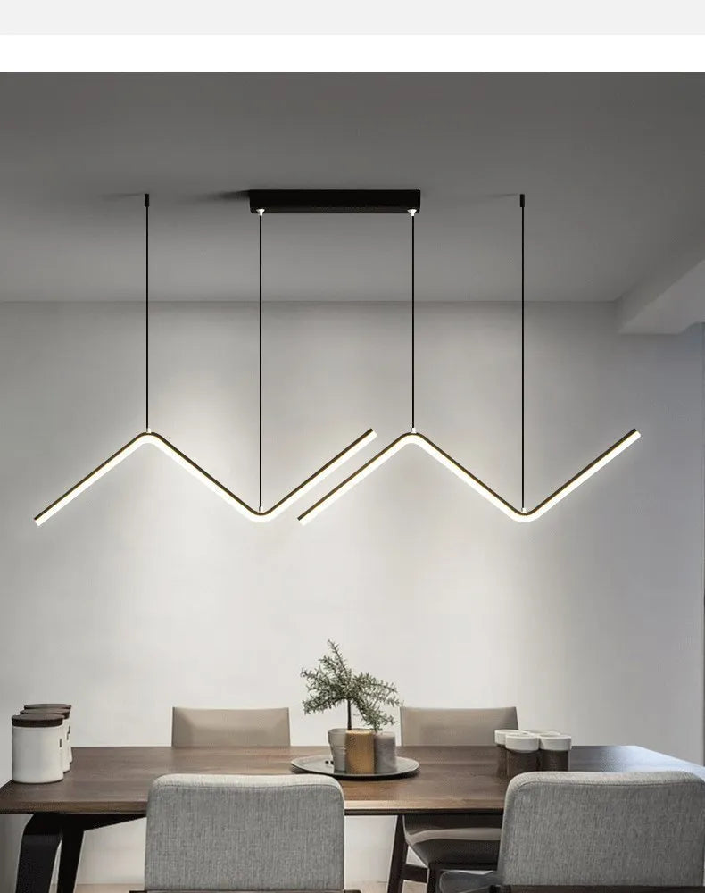Modern Z-Shape Pendant Light