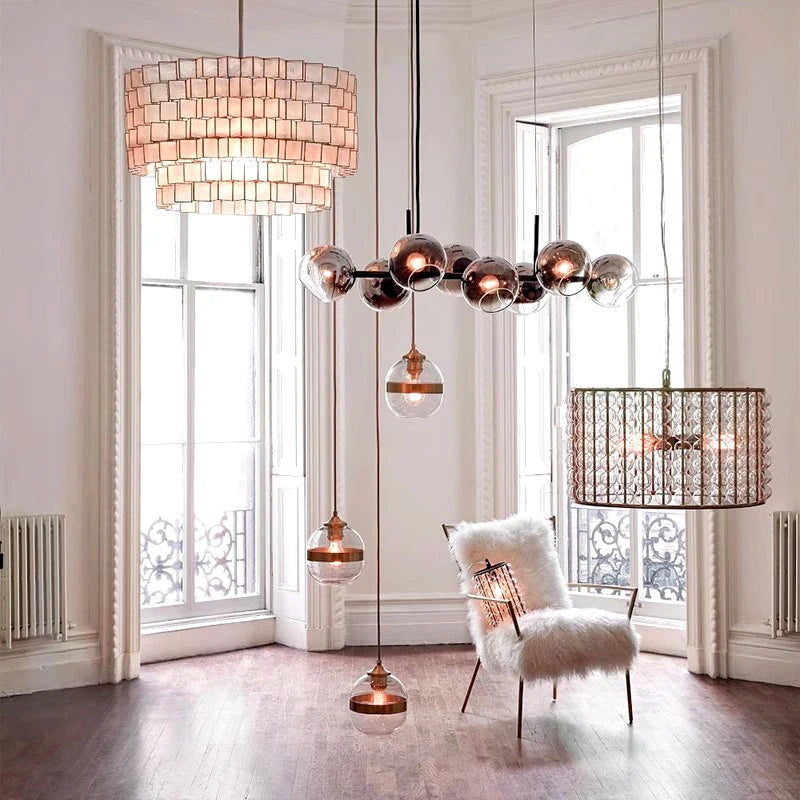 Yushe Art Deco Cord Pendant Light