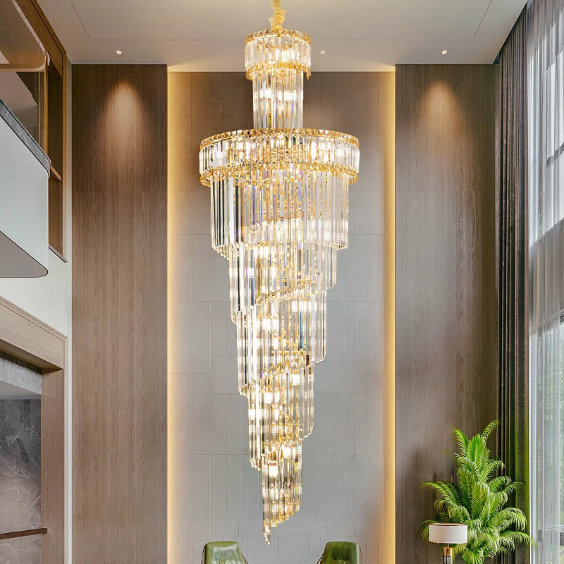 Villa Hollow Duplex Crystal Chandelier