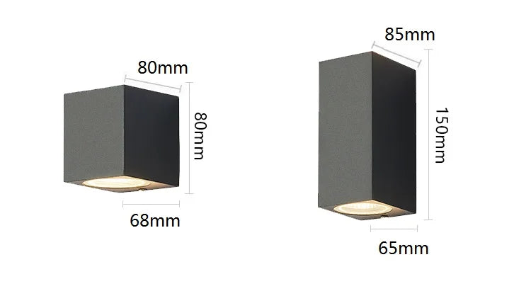 Sleek LED Outdoor Wall Lamp