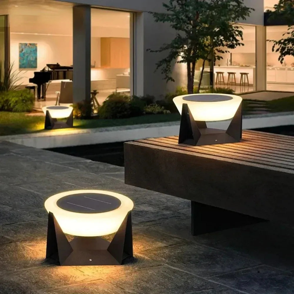 Sleek Solar-Powered Emergency Light