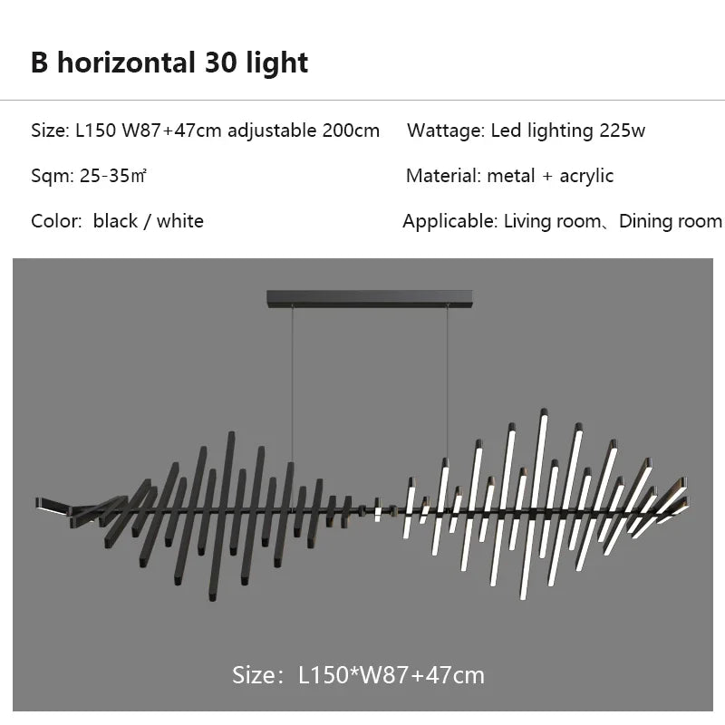 Modern Flush Mount Chandelier