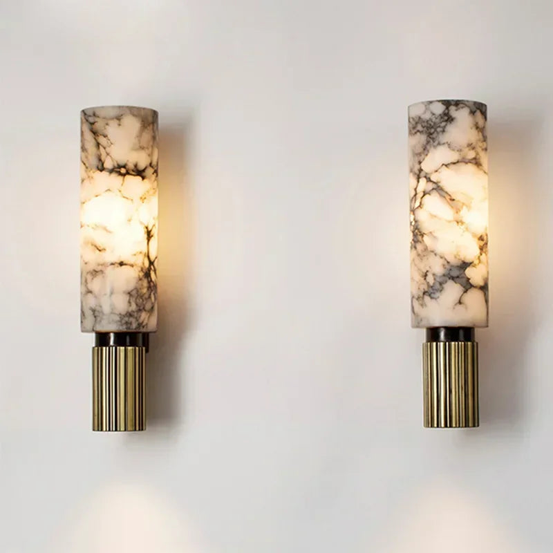 KFKF Elegant Marble Wall Lamps