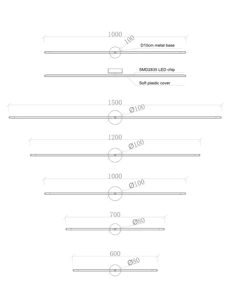 Modern LED Strip Wall Lamp – Minimalist & Elegant Design
