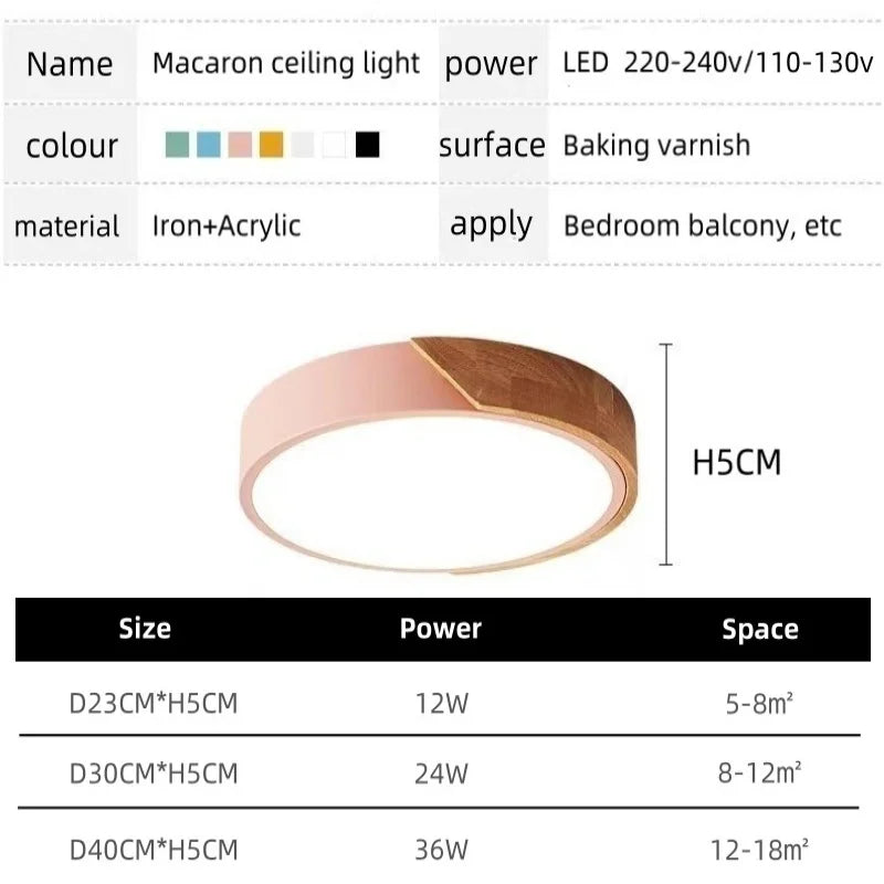 OTELEI MacaGlow™ Nordic LED Ceiling Light