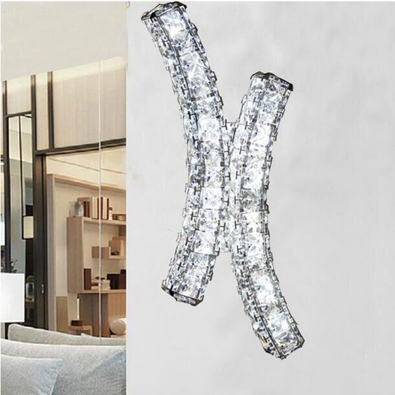 Kimia- LED Wall Light Chrome/Crystal