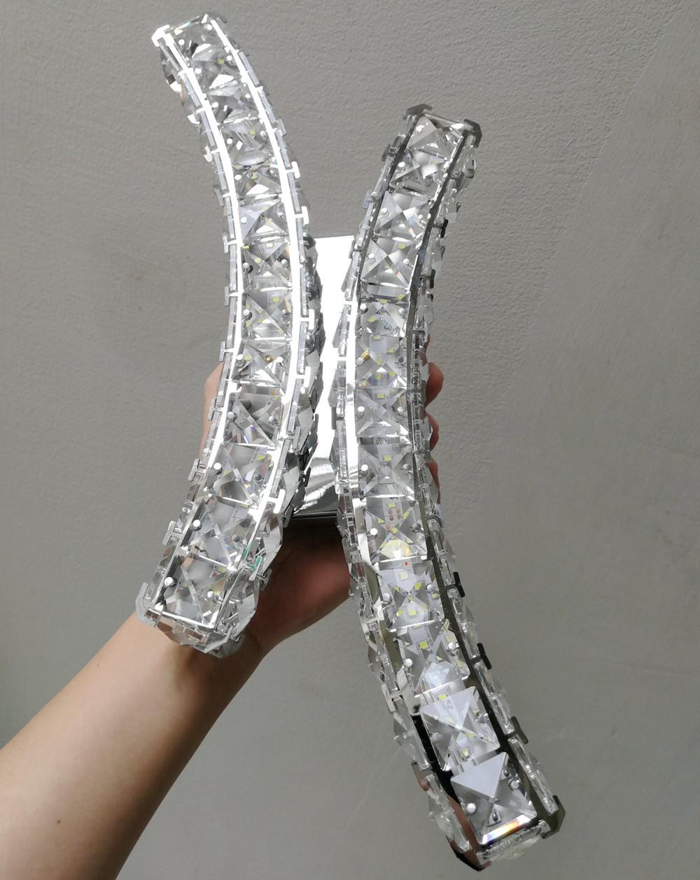 Kimia- LED Wall Light Chrome/Crystal